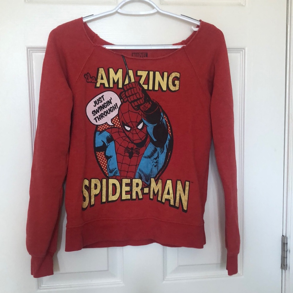 Womens small spider man sweatshirt